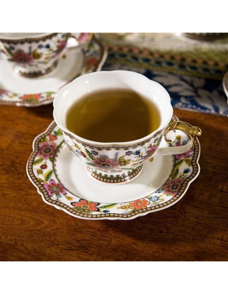 Fine Bone China Tea Set, British Vintage Tea Set for Adults, Afternoon Tea Sets for Women Tea Party or Gift Giving