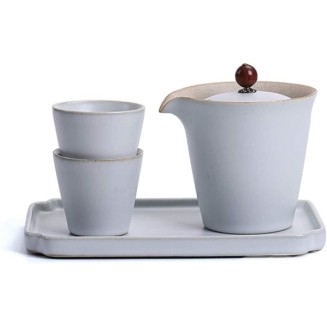 Tea Set Tea Cups Teapot Set Chinese Tea Set Portable Teapot Ceramic Tea Pot 2 Tea Cup Suitable for Travel. Tea Cup Set Tea Pot Set Coffee Cup Set (Color : A, Size : 4pcs)